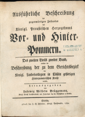 Zdjęcie do newsa XVIII-wieczny opis Pomorza w zbiorach Książnicy